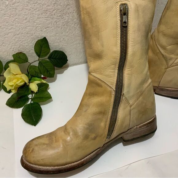 Bed Stu Womens Manchester Distressed Leather Tan Rustic boots sz 9 - Picture 8 of 16